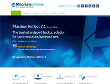 Tablet Screenshot of macrium.com