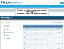 Tablet Screenshot of kb.macrium.com